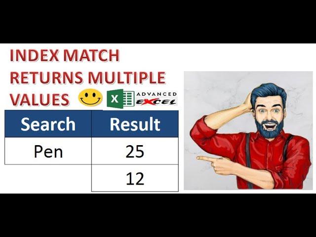 RETURN MULTIPLE VALUES INDEX MATCH | Advanced Excel | Excel VBA | When ExcelisAdvanceD