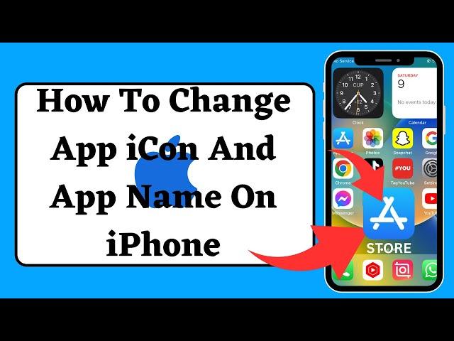 How to rename app on iphone iOS 17 |Change app icon on iphone |How to change app name/logo on iphone