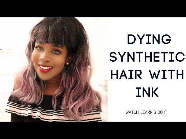 Dying Synthetic Hair with Ink | IT WORKS!!!!