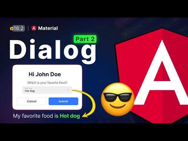 Pass Data to Dialog in Angular Material  |  Uxtrendz (2023) [#16.2]