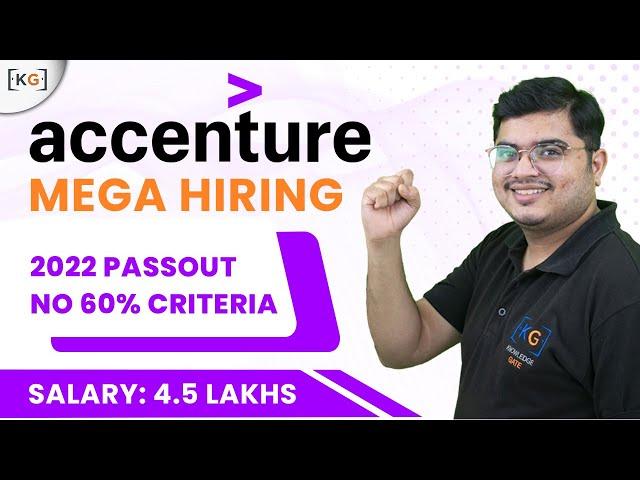 ACCENTURE Mega Hiring 2022 Batch | Accenture Off Campus Drive for 2022 Batch | Accenture Recruitment