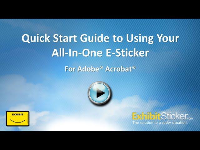 Quick Start Guide to the All-In-One E-Sticker