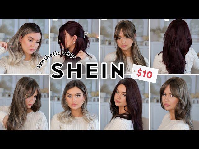 TRYING $10 SYNTHETIC SHEIN WIGS