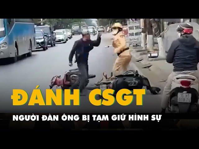 Tạm giữ hình sự người đàn ông 67 tuổi tấn công cảnh sát giao thông ở Hải Phòng