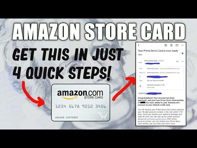 Quick Step-by-Step Amazon Store Credit Card Process! (Synchrony Bank)