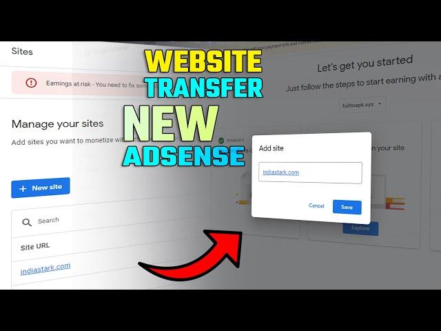 Transfer My AdSense Approved Website to Another AdSense Account