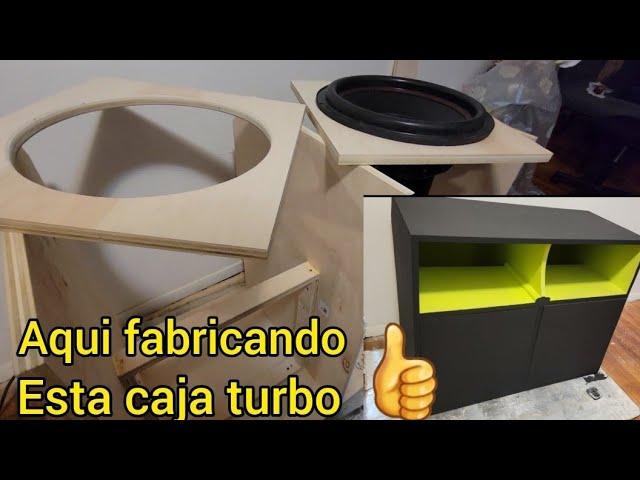 EN FABRICACIÓN DE UNA CAJA TURBO PARA DOS BOCINA YR AUDIO- YR-5000S 3IMAN