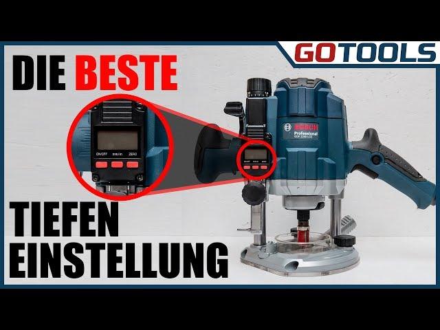 Bosch Oberfräse GOF 1250 LCE - Alles im Griff, präzise und standfest