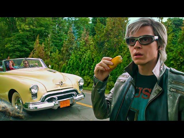 QuickSilver Saves Everyone From Exploding X-Mansion Scene  - Sweet Dreams - X-Men: Apocalypse (2016)