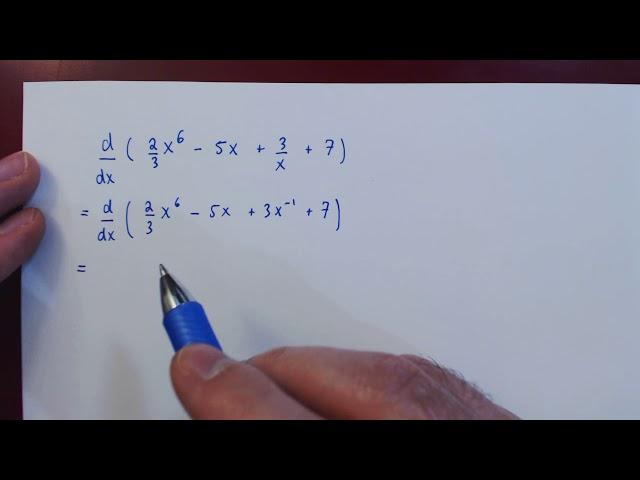 The Sum/Difference Rule - Example 1