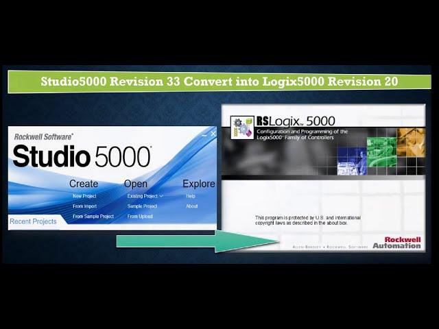 Studio 5000 to RSLogix 5000 Conversion