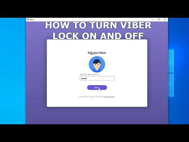 How to Enable Viber Desktop Screen Lock ON and OFF 2019 Guide for Windows and Mac OS