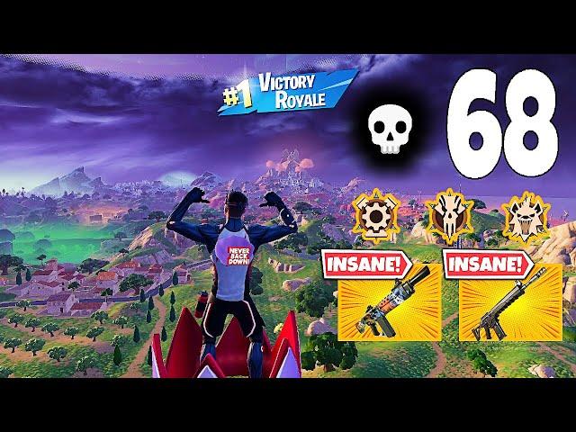 68 Elimination Solo Vs Squads "Zero Build" Gameplay Wins (Fortnite chapter 5)