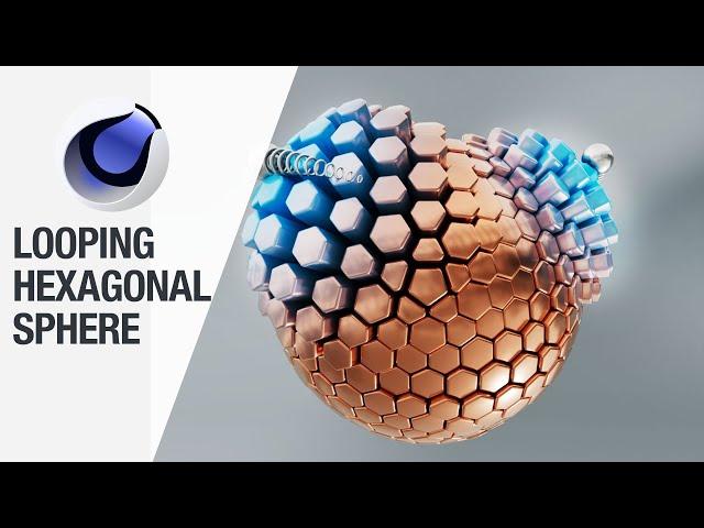 Sphere Looping Animation with Cinema 4D Mograph and Deformers