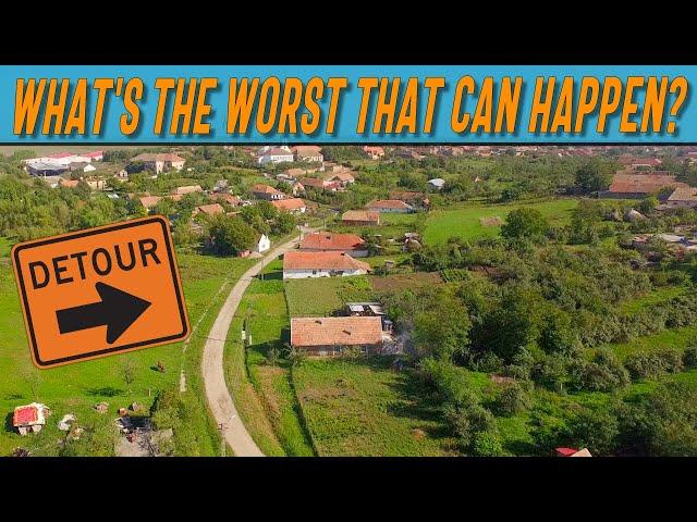 Is it wise to take a detour in a Bulgarian Village? Something you should really think about!