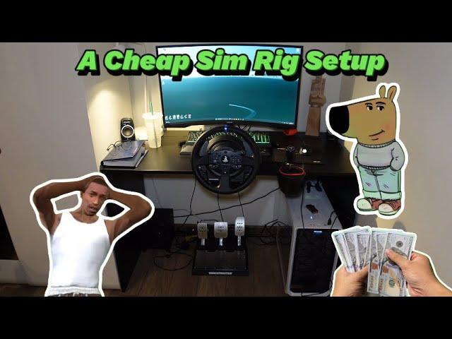 My First Cheap Sim Racing Rig Setup