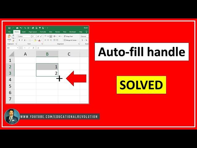 How to Fix Auto fill not working in Excel | Autofill in Excel is not showing