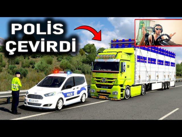 TIRLA CEZA YEDİM ! POLİS ÇEVİRDİ ETS 2 MOD LOGİTECH G29