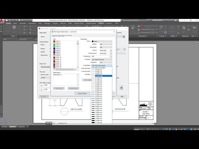 Creating or Adding a CTB file or plotstyle in AutoCAD