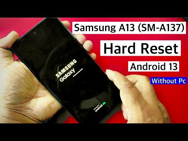 Hard Reset Samsung A13/Unlock pin,pattern,password || Factory reset Samsung A13