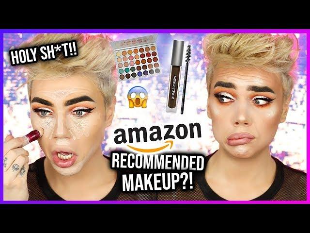 FULL FACE OF AMAZON RECOMMENDED MAKEUP!? Y'all...OMG! | Thomas Halbert