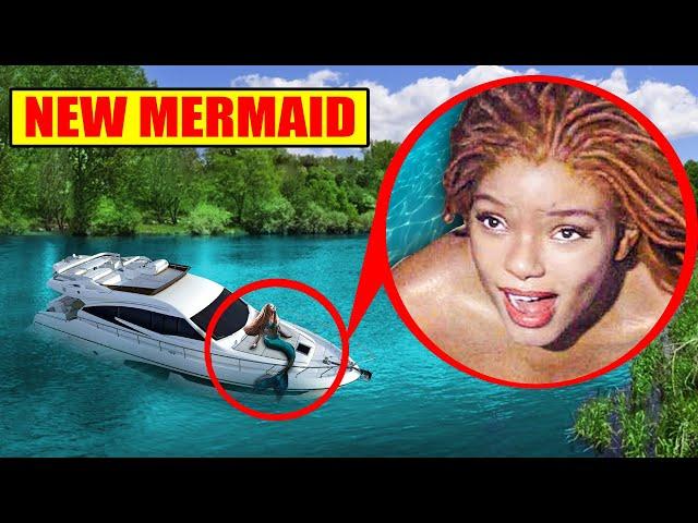 my underwater Drone Catches THE LITTLE MERMAID !!