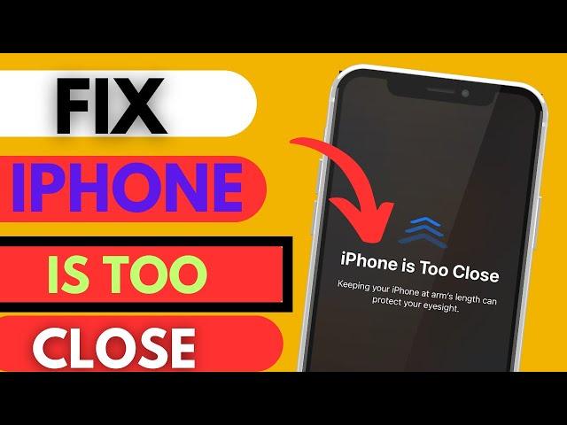 How to turn off iphone may be too close / get rid of iPhone may be to close / iPhone to Close iOS 17