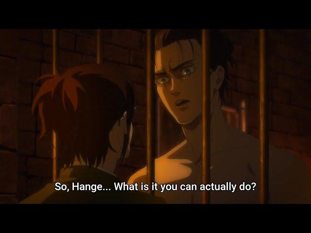 Eren Scares The $h*t Out of Hange, Eren was about to Transform on Her | Attack on Titan Season 4