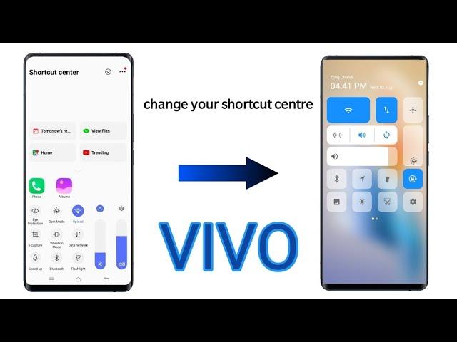 how to change vivo control center | how to change vivo notification bar