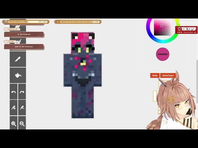 Vtuber Minecraft Skins erstellen! | Werbung: HOLY