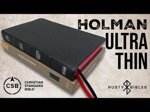 A Great All-Arounder, The Holman CSB Ultrathin Black Leather Midsize Christian Standard Bible Review