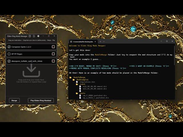 Easiest Way to Merge Mods Elden Ring ER Mod Manager