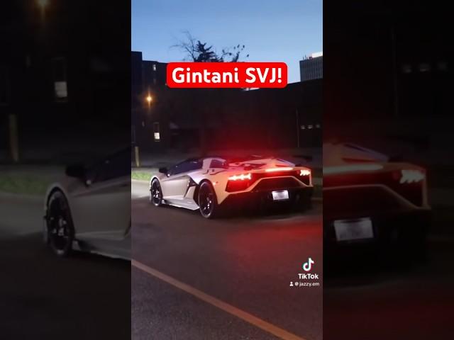 Gintani Exhaust Lamborghini Aventador SVJ! #shorts #lamborghini #svj #ytshorts #gintani