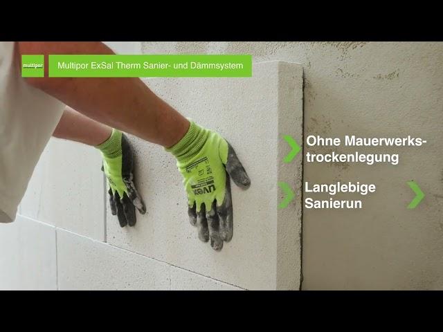 Multipor ExSal Therm Sanier- und Dämmsystem | Innovative Wandsanierung und Wärmedämmung mit Multipor