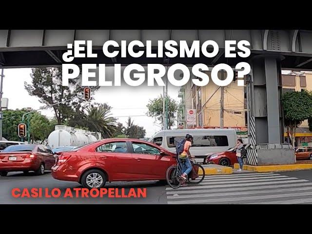 CASI ATROPELLAN A CICLISTA / ¿EL CICLISMO ES PELIGROSO? / CICLISMO URBANO