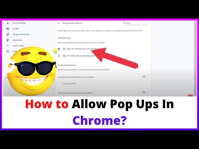 Allow Pop Ups in Chrome For a Site | Add a Site to Allow Pop Ups in Chrome?