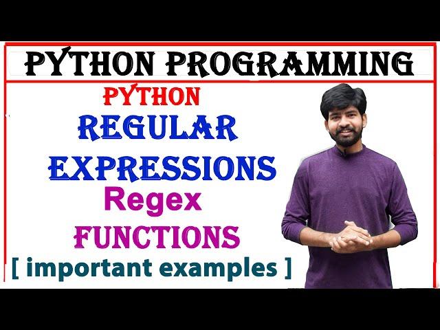 regular expressions built in functions | findall, ,match, search, split, sub functions | regex