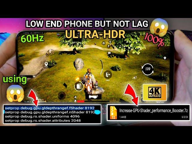 LOW END DEVICE BUT NOT LAG 100% | setprop code to increase GPU-Shader performance on android