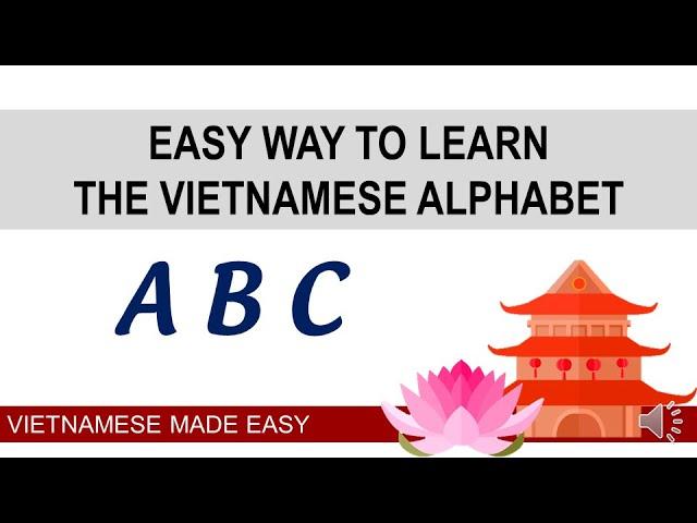 The Vietnamese Alphabet letters | Pronunciation Guide