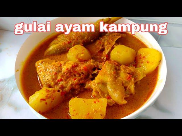 TERNYATA BIKIN OLAHAN AYAM KAMPUNG SEPERTI INI ENAK BGT! RESEP GULAI AYAM KAMPUNG SANTAN INSTAN!