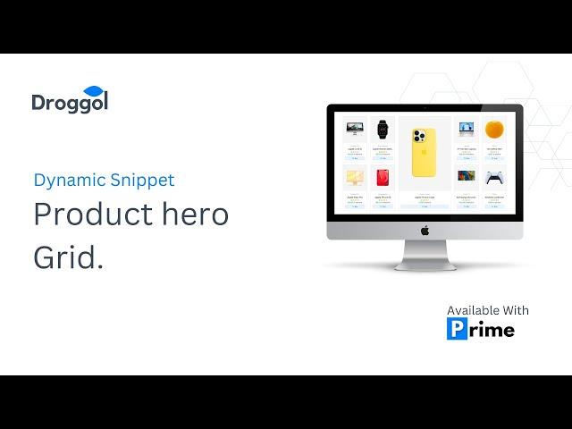 Product hero Grid Snippet | Theme Prime For Odoo eCommerce v16