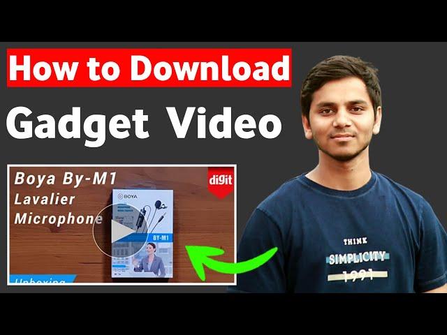 How to Download Gadget Videos Online || Amazon Se Gadget Video Kaise Download Kare New Process