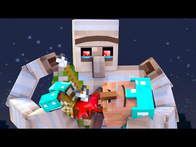 The minecraft life | Iron Friend |  VERY SAD STORY  | Minecraft animation