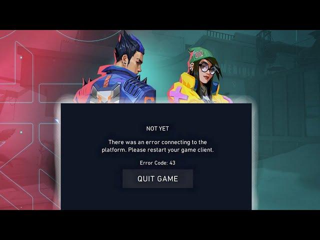 How to Fix Valorant VAL 43 Error Code - Problem Solved