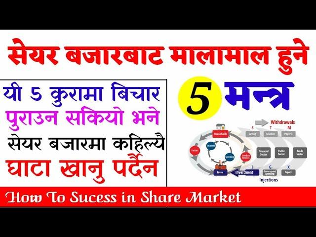 Nepali Share Matket Best 5 Tips || Share Bazar Ma Kasari Lagani Garne ? || success in Share Market