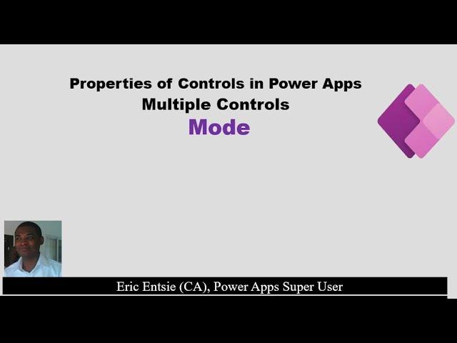 Power Apps controls - Mode Property