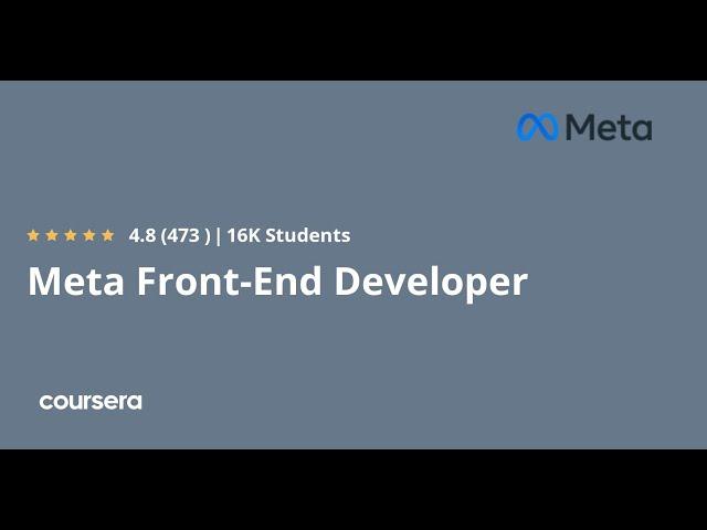 Meta Front-End Developer Professional Certificate-Full Course Part 1 of 9