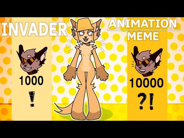 INVADER INVADER | ANIMATION MEME | SPECIAL 10K SUBSCRIBERS | Flipaclip | Kaiju Paradise : Catte