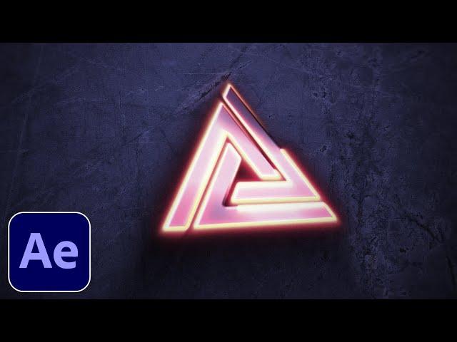 Metallic Logo Reveal Animation Tutorial After Effects | Metallic Logo Intro | No Plugins