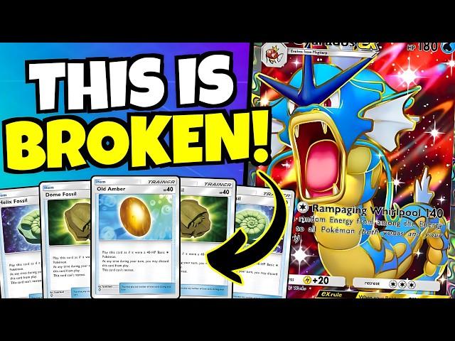 INSANE 5 Fossil Gyarados EX Deck Is STUPIDLY STRONG!!! [Pokemon TCG Pocket]